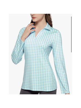 NEW Golf Polo Shirts Long Sleeve Collared Tops UPF 50+ Quick Dry S
Blue houndsto